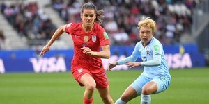 Φάση από αγώνα ποδοσφαίρου γυναικών