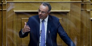 O Χρήστος Σταϊκούρας σε ομιλία στη Βουλή