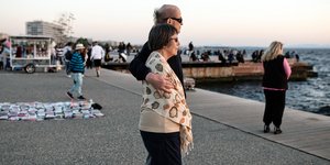 Ζευγάρι ηλικιωμένων στη Θεσσαλονίκη