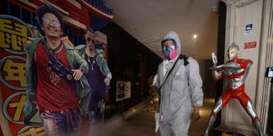 Απολύμανση σε σινεμά στη Κίνα