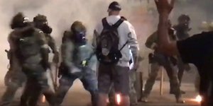 Διαδηλωτής στο Πόρτλαντ