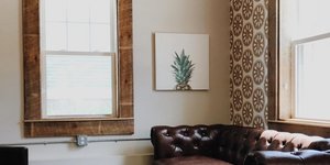 σαλόνι σπιτιού με ανανά