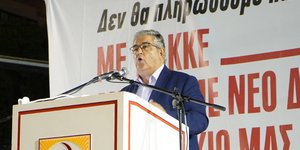 Ο Δημήτρης Κουτσούμπας σε ομιλία του στο Ηράκλειο