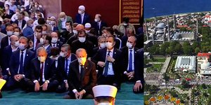 Ο Ερντογάν στην Αγιά Σοφιά