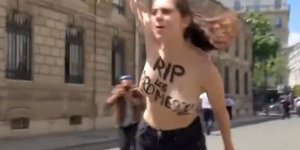 Femen κατά του ανασχηματισμού Μακρόν
