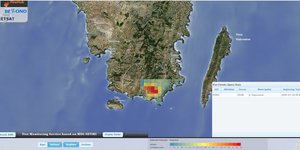φωτιά χάρτης Λαύριο