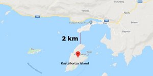 Χάρτης Τούρκου υφ ΕΞ για Καστελόριζο