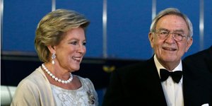 Ο Κωνσταντίνος Γλίξμπουργκ με την σύζυγό του Άννα Μαρία