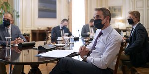 Κυριάκος Μητσοτάκης στο υπουργικό συμβούλιο 