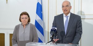 Λίνα Μενδώνη Νίκος Δένδιας