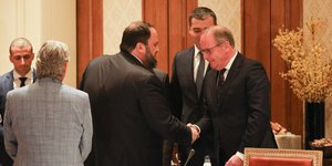 Ο Βαγγέλης Μαρινάκης με τον Χέρμπερτ Χούμπελ