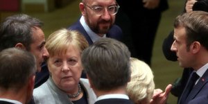 Πηγαδάκι Μητσοτάκη, Μακρόν, Μέρκελ και Σαρλ