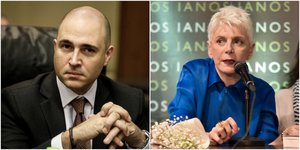 O Κωνσταντίνος Μπογδάνος και η Ελενα Ακρίτα