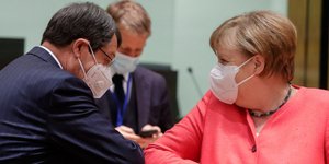 Νίκος Αναστασιάδης και Ανγκελα Μέρκελ 