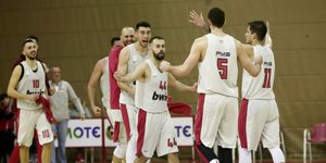 Οι μπασκετμπολίστες του Ολυμπιακού