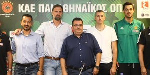Από αριστερά: Γ. Βόβορας, Φρ. Αλβέρτης, Τ. Τριαντόπουλος, Δ. Διαμαντίδης, Ι. Παπαπέτρου