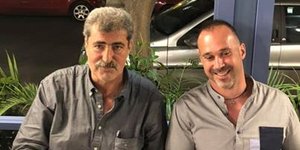 Παύλος Πολάκης και ο αξιωματικός Π. Γαλιατσάτος/Φωτογραφία FB Πολάκη