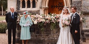 Βασίλισσα Ελισάβετ και Φίλιππος στον γάμο της πριγκίπισσας Βεατρίκης 