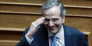 Ο πρώην πρωθυπουργός Αντώνης Σαμαράς στη Βουλή