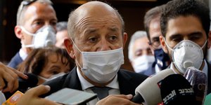 Ο Γάλλος ΥΠΕΞ Υβ Λε Ντριάν στο Λίβανο