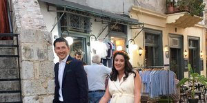Ο εκπρόσωπος Τύπου του ΚΙΝΑΛ, Παύλος Χρηστίδης την ημέρα του γάμου του στο Ναύπλιο
