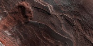 H στιγμή της χιονοστιβάδας στον Άρη