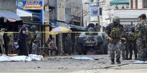 Φωτογραφία αρχείου από επίθεση ισλαμιστών στο Τζόλο των Φιλιππίνων τον Ιανουάριο του 2019