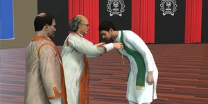 Οι φοιτητές έγιναν άβαταρ στην αποφοίτηση εικονικής πραγματικότητας του πανεπιστημίου της Ινδίας