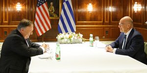 Ολοκληρώθηκε η συνάντηση Δένδια – Πομπέο: Η ελληνική πλευρά ζήτησε αμερικάνικη παρουσία στη Μεσόγειο