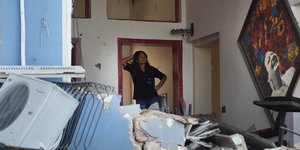 Εκρηξη στη Βηρυτό, καταστροφές σε σπίτι