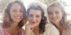 Ελλη Τρίγγου, Μαρία Κίτσου και Δανάη Μιχαλάκη από τις «Αγριες Μέλισσες»