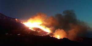 Φωτιά στη Ανατολική Μάνη