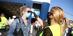 Θερμομέτρηση σε πλοίο