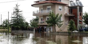 Πλημμυρισμένο σπίτι στον Λαγκαδά