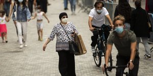 με μασκα στις Βρυξέλλες