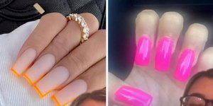 Νύχια με πολλά χρώματα