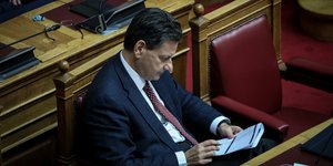 Ο Θ. Σκυλακάκης στη Βουλή
