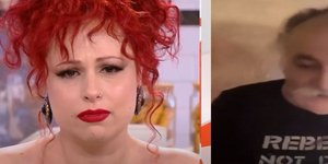 Η Σοφία Κουρτίδου με δάκρυα στα μάτια αποχαιρετά τον Αγάθωνα