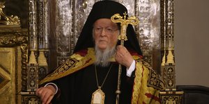 Ο Οικουμενικός Πατριάρχης Βαρθολομαίος σε παλαιότερη Θεία Λειτουργία στην Παναγία Σουμελά το Δεκαπενταύγουστο
