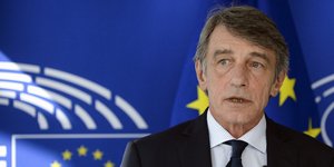 Ο πρόεδρος του Ευρωπαϊκού Κοινοβουλίου Νταβίντ Σασόλι