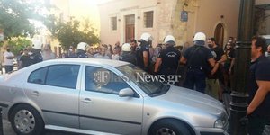 Εκκένωση κτιρίου στα Χανιά