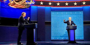 Ο Τζο Μπάιντεν μιλάει στο ντιμπέιτ με τον Τραμπ να διακόπτει