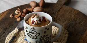 κέικ καρότου σε κούπα