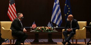Συνάντηση Δένδια-Πομπέο στη Θεσσαλονίκη