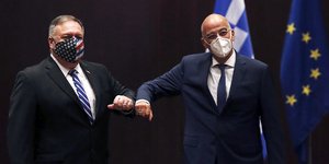 Η συνάντηση Μάικ Πομπέο με τον Νίκος Δένδια στη Θεσσαλονίκη