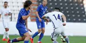 Στιγμιότυπο από το πρώτο ματς της Ελλάδας με την Κροατία
