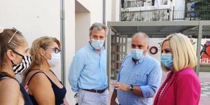 Η Φώφη Γεννηματά στο 22ο Δημοτικό Σχολείο στα Κάτω Πατήσια