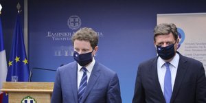 Ο Μιλτιάδης Βαρβιτσιώτης με τον Γάλλο ομόλογο του