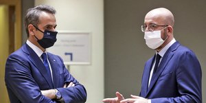 Κυριάκος Μητσοτάκης με τον Σαρλ Μισέλ