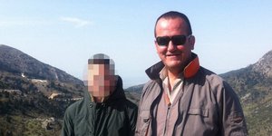 Ο Χρήστος Μακαντάσης με τον γιο του
